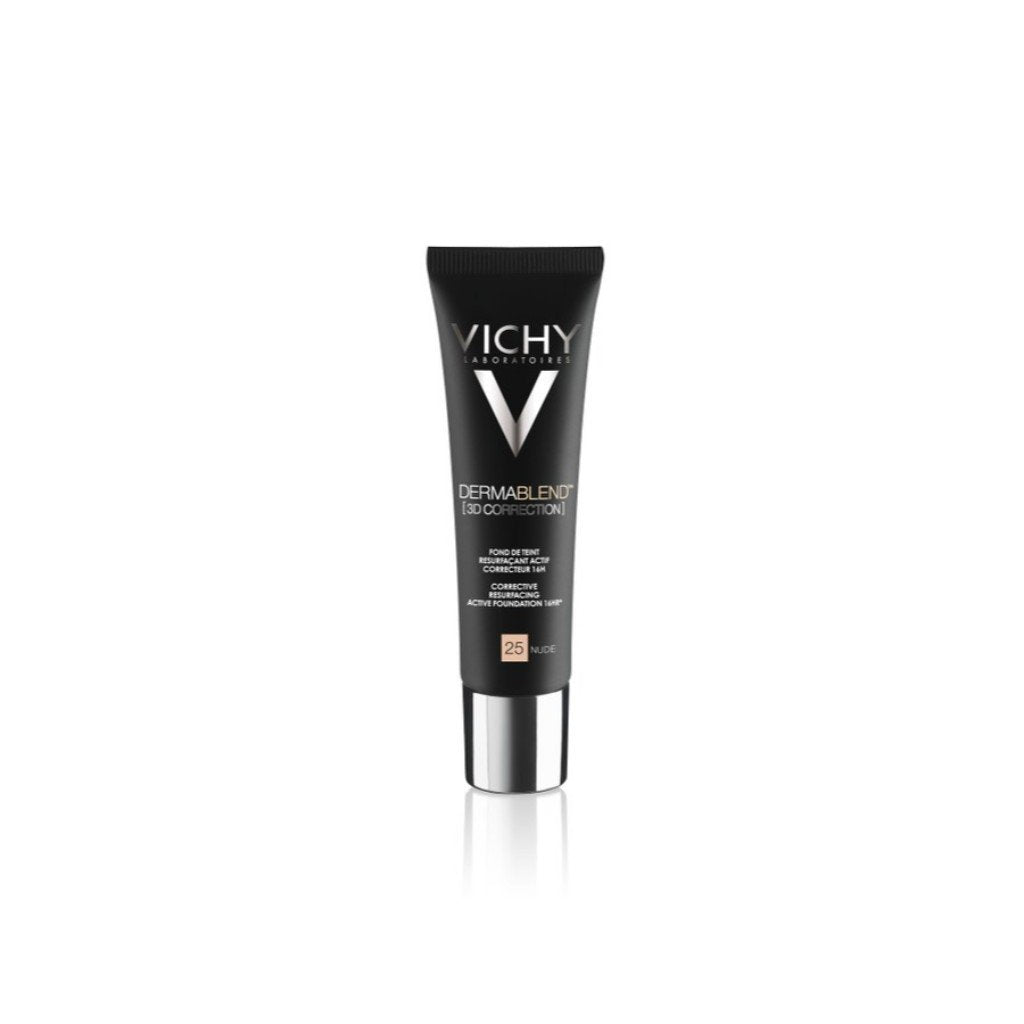 Vichy Dermablend 3D Base Fluída Corretora Alisadora 25 Nude 30ml