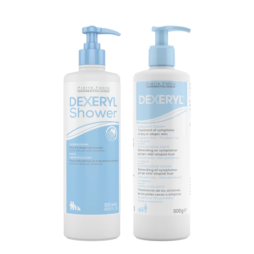 Dexeryl Emollient Cream 500ml + Dexeryl Shower 500ml