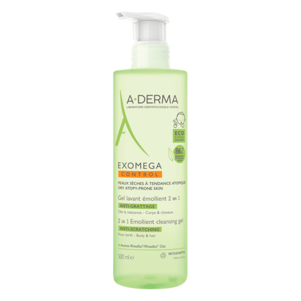 A-Derma Exomega Control Body & Hair Cleansing Gel 500ml