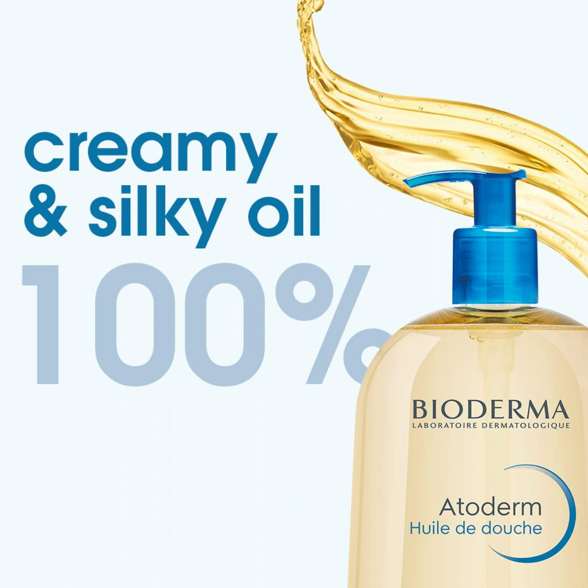 Bioderma Atoderm Ultra-Nourishing Shower Oil 1000ml texture