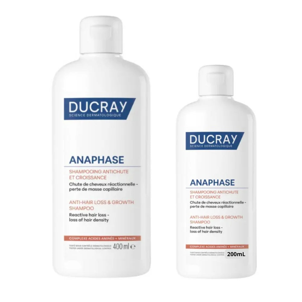 Ducray Anaphase Anti-Hair Loss & Growth Shampoo 400ml + Offer Shampoo 200ml