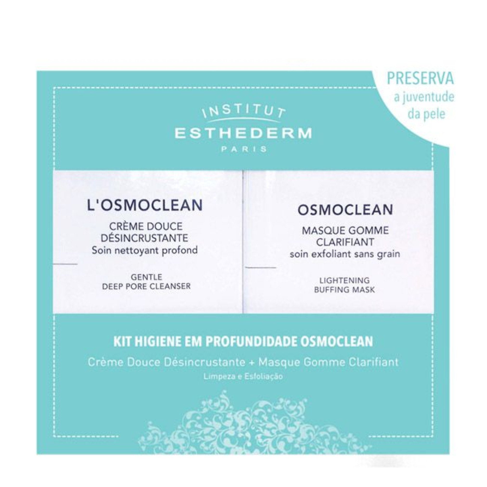 Esthederm Promo Pack: Esthederm Osmoclean Gentle Deep Pore Cleanser 75ml+ Esthederm Osmoclean Lightening Buffing Mask 75ml