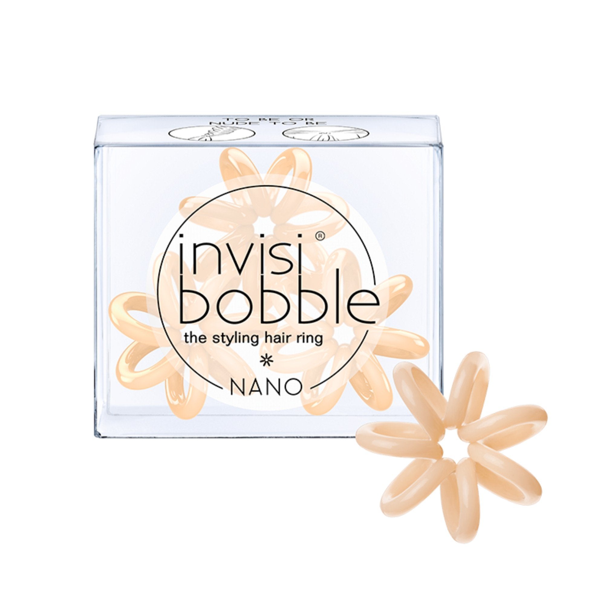 Invisibobble Nano To Be Or Nude To Be x3