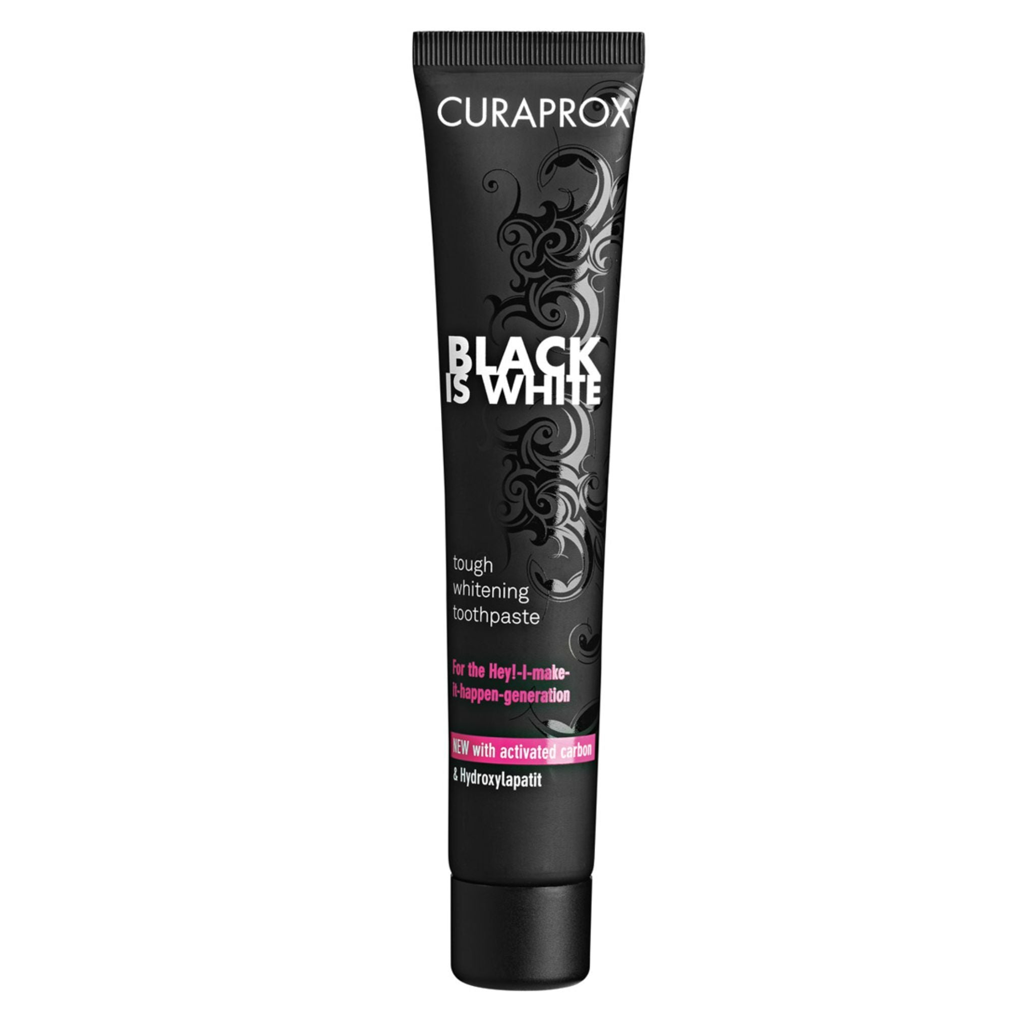 Curaprox Black is White Tough Whitening Toothpaste 90ml + Toothbrush