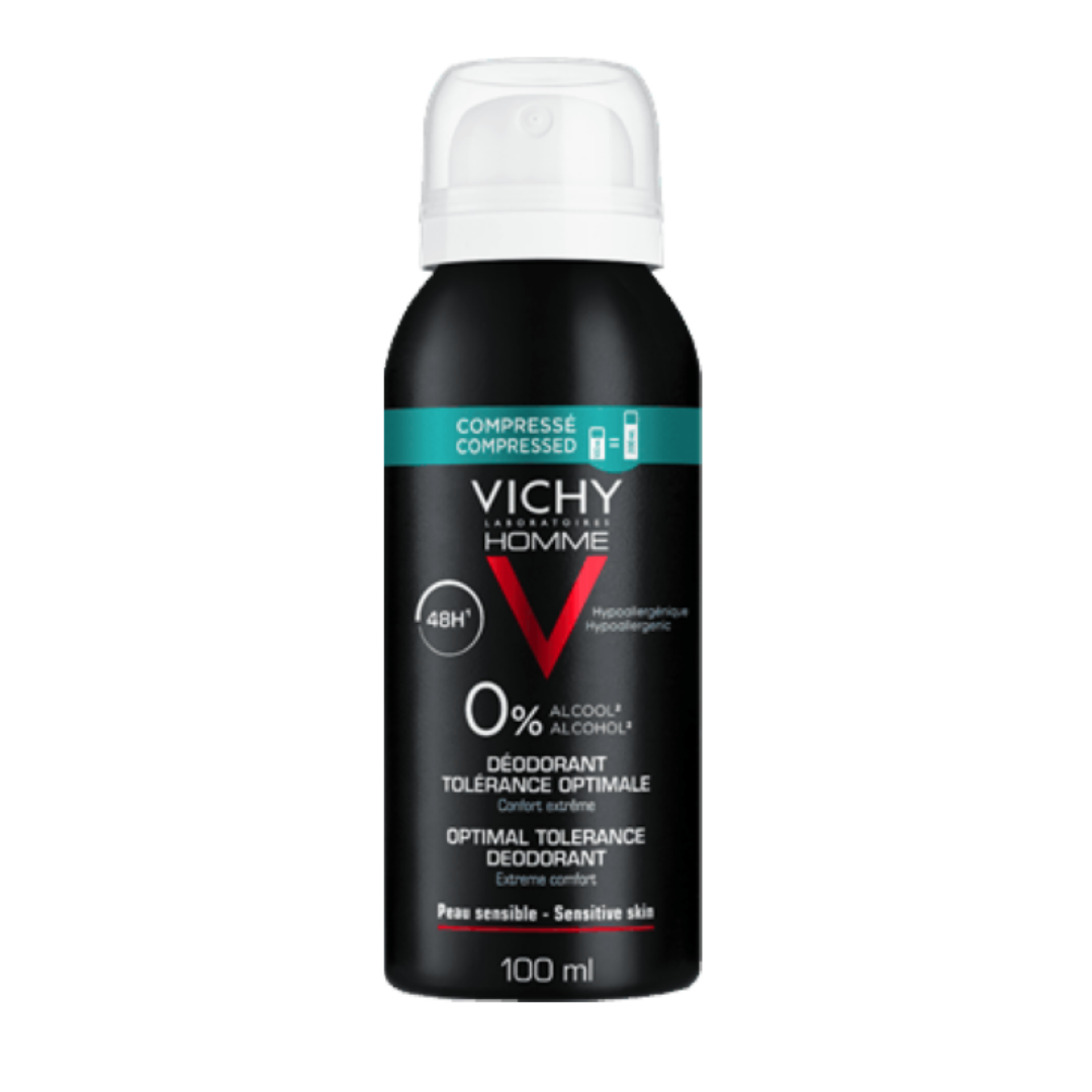 Vichy Homme Hypoallergenic Deodorant Spray 48h Optimum Tolerance 100ml