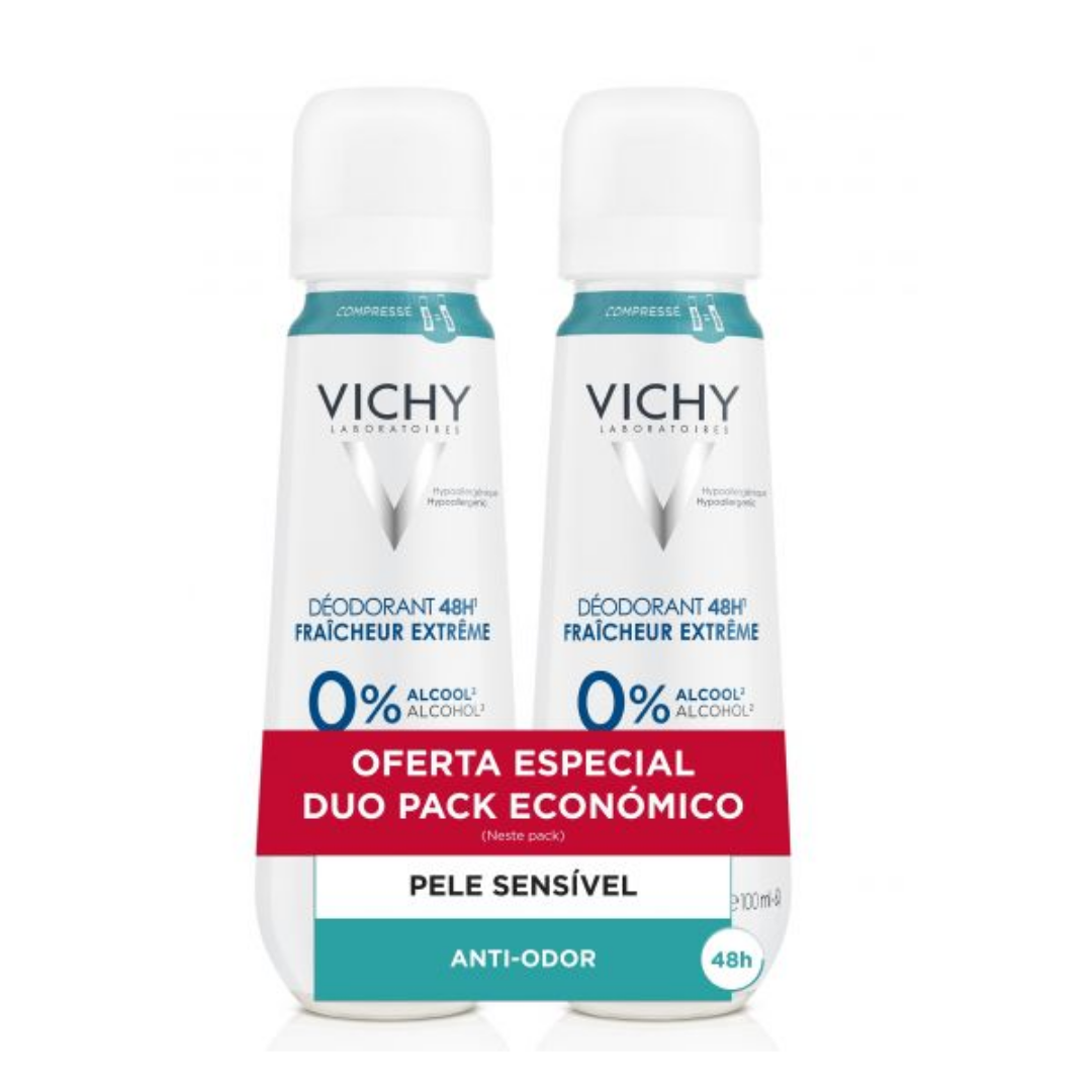 Vichy 48h Deodorant Extreme Freshness Spray 2x100ml