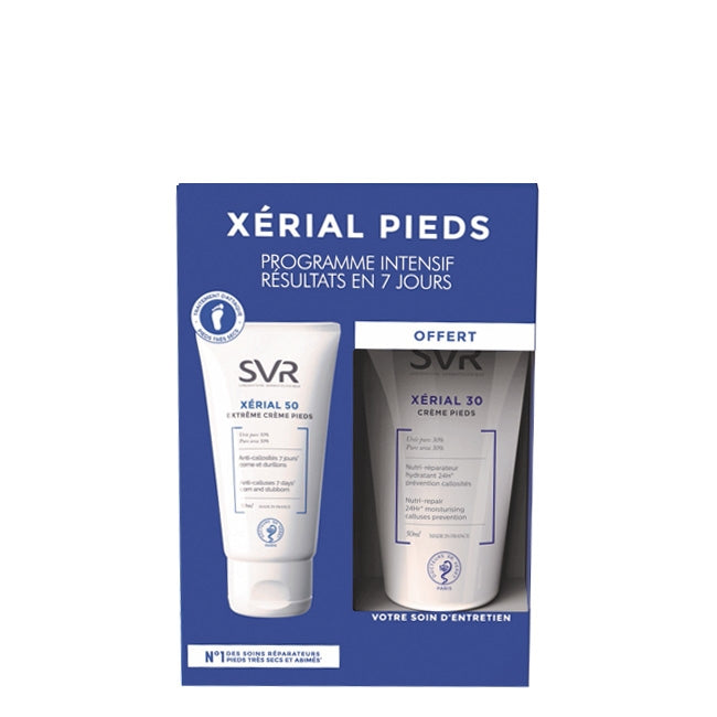 SVR Xerial Feet Pack Intensive Program Xerial Cream 50 50 ml + Xerial Cream 30 30 ml