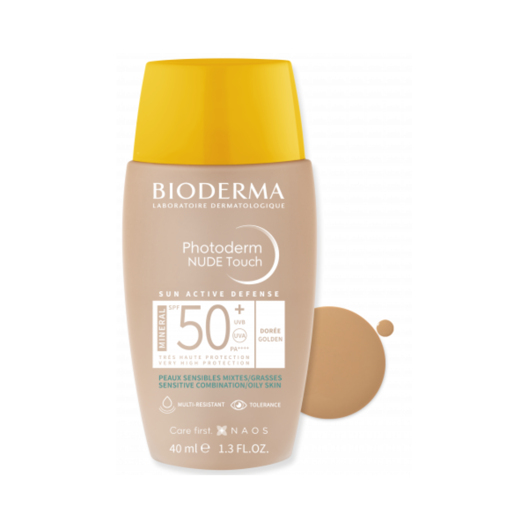 Bioderma Photoderm Nude Touch Mineral FPS50+ Dourado 40ml