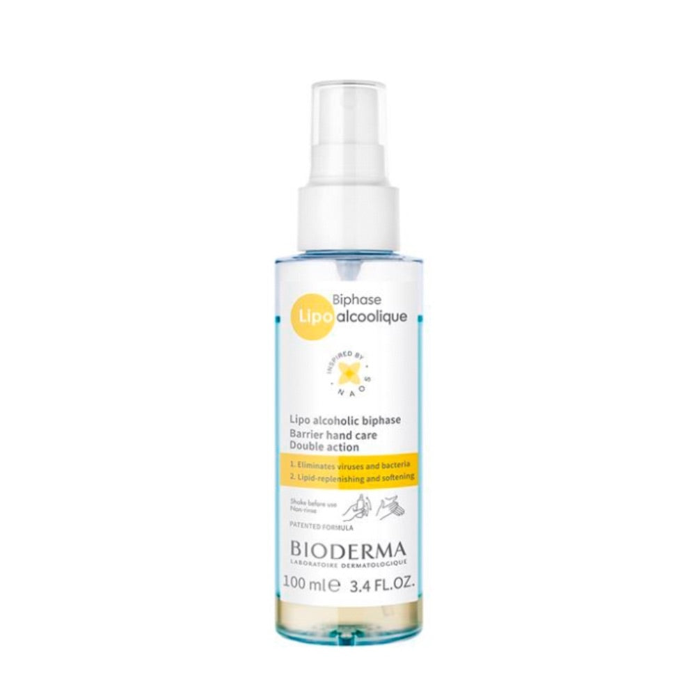 Bioderma Biphase Lipo Álcool Spray Desinfetante Mãos 100ml