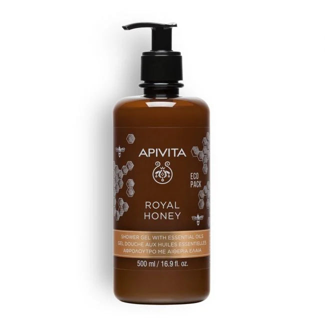 Apivita Royal Honey Shower Gel with Essential Oils Ecopack 500ml