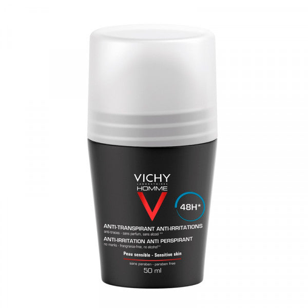 Vichy Homme Deo Roll On Sensitive Skin 48h 50ml