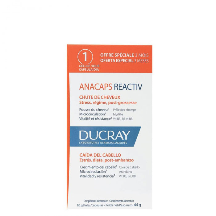 Ducray Anacaps Reactiv Pack x90 Cápsulas 