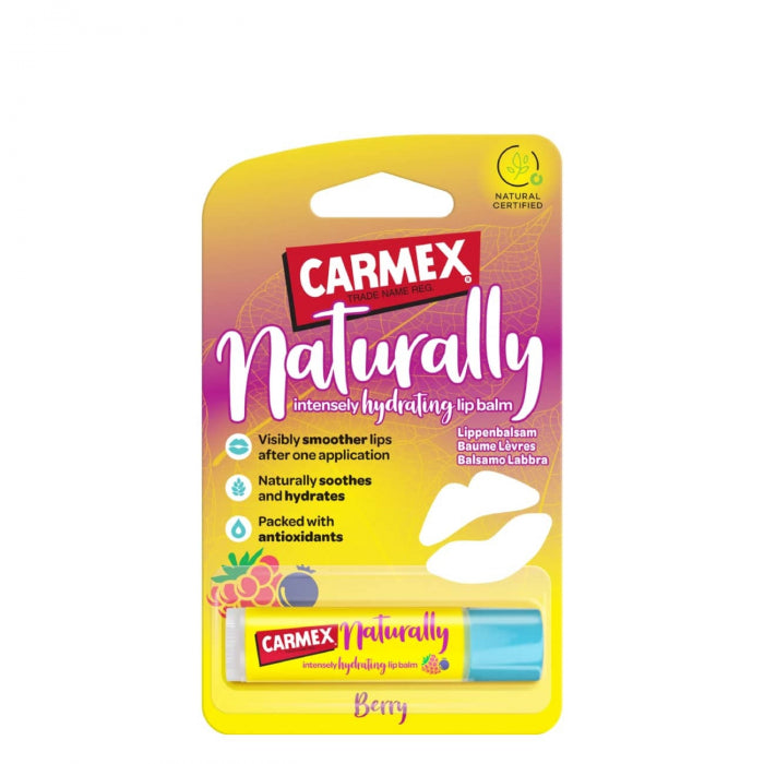 Carmex Naturally Intensely Hydrating Lip Balm Berry 4,25g