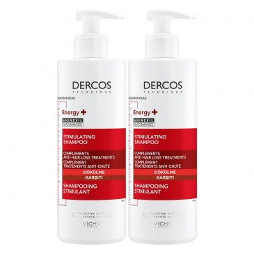 Vichy Dercos Energy+ Stimulating Shampoo 2x400ml