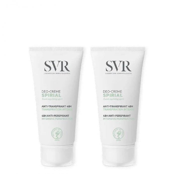 SVR Spirial Deo-Cream 48h Anti-Perspirant 2x50ml