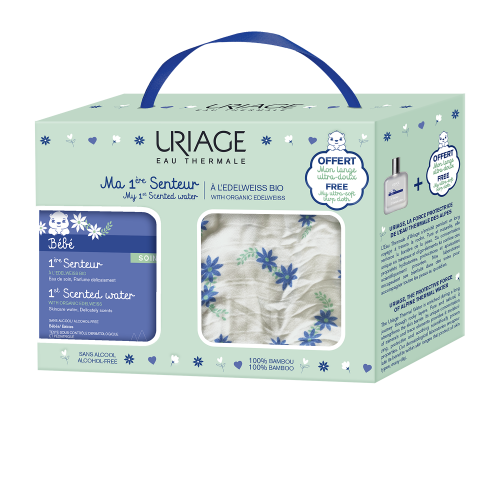 Uriage Baby 1st Scented Water 50ml + Offer Burp Cloth