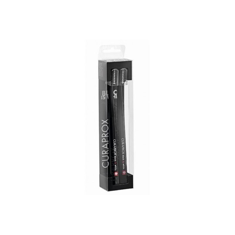 Curaprox Black Is White Ultra-Soft  Toothbrush x2