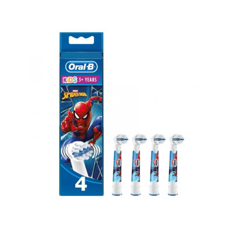 Oral-B Kids Spider-Man Replacement Brush Heads x4