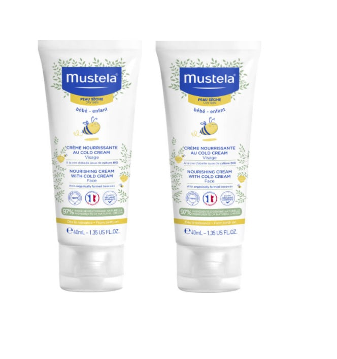 Mustela Nourishing Cream with Cold Cream 2x40ml Special Price