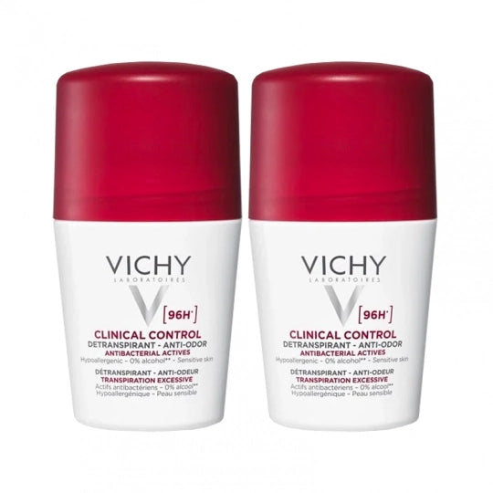 Vichy Clinical Control 96h Antiperspirant Roll-On 2x50ml