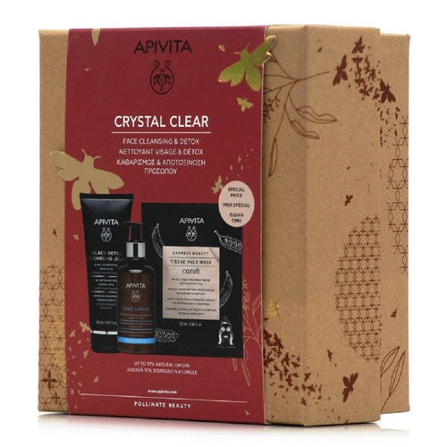 Apivita Coffret Crystal Clear Face Cleansing and Detox