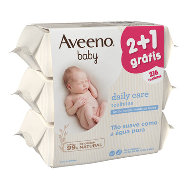 Aveeno Pack Promocional: Aveeno Baby Toalhitas 3x72