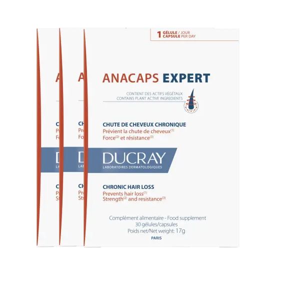 Ducray Anacaps Expert Trio Suplemento Antiqueda 3x30 Cápsulas