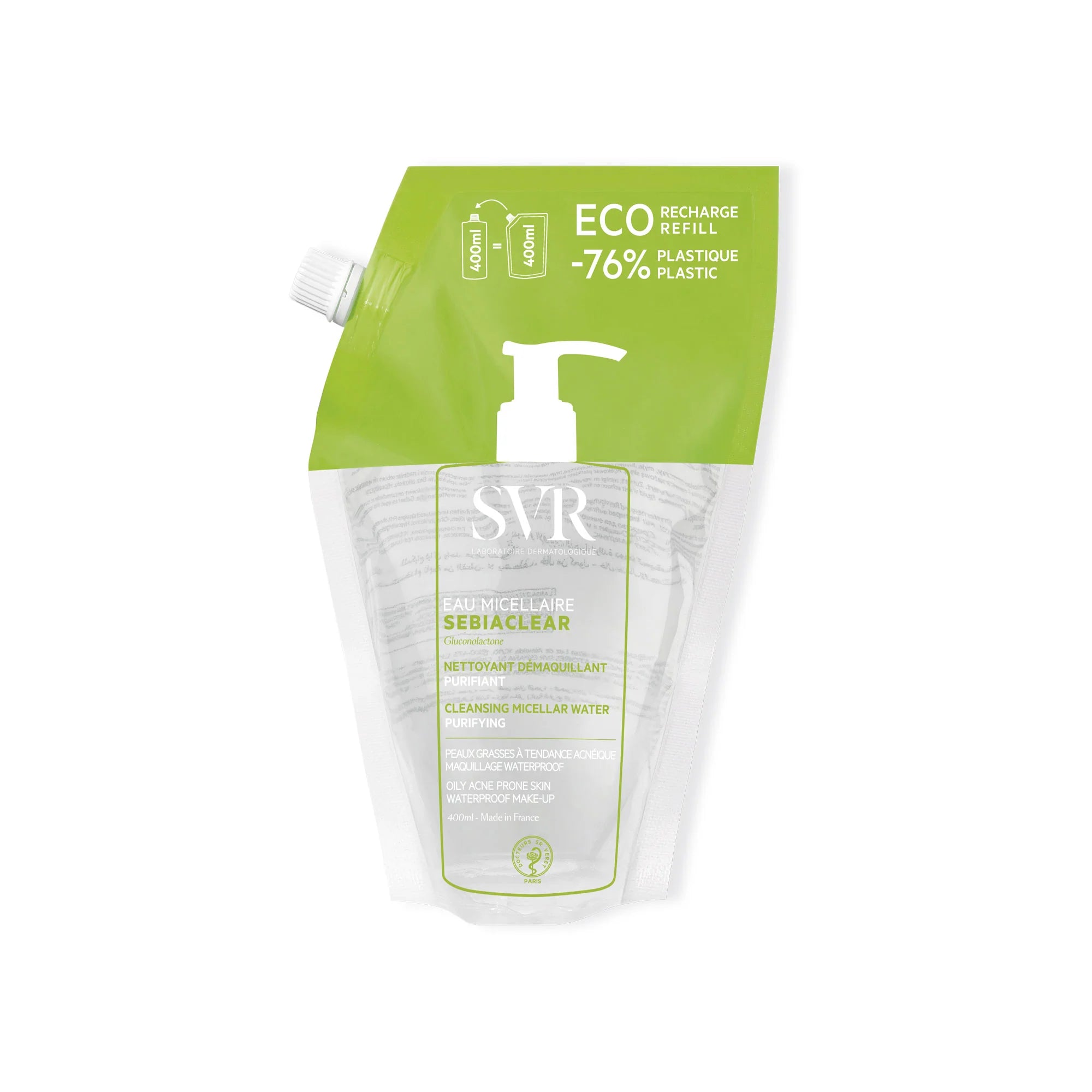 SVR Sebiaclear Purifying Cleansing Micellar Water Eco Refill 400ml