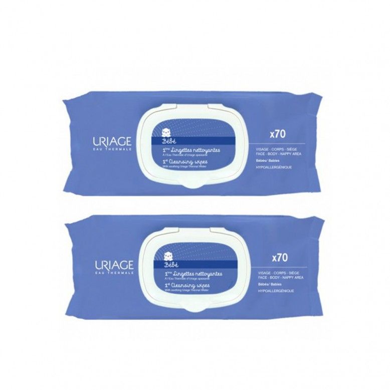 Uriage Promo Pack: Uriage Baby 1st Cleansing Wipes 2x70