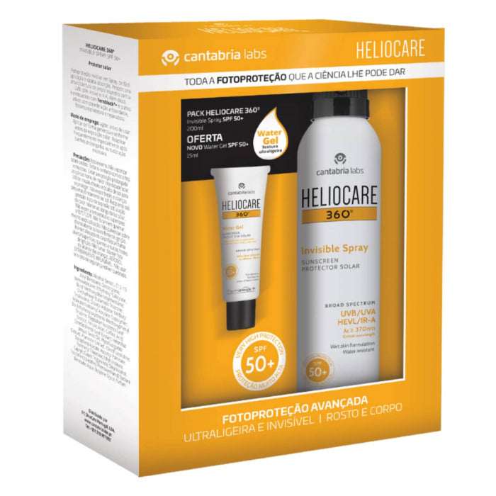 Heliocare 360º Invisible Spray SPF50+ 200ml + Heliocare 360º Water Gel SPF50+ 15ml