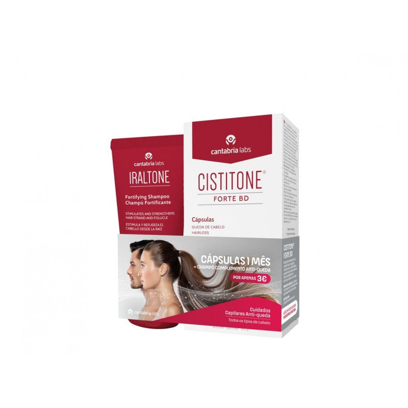 Cistitone Forte BD 60 caps + Iraltone Anti-Hair Loss Shampoo 200ml