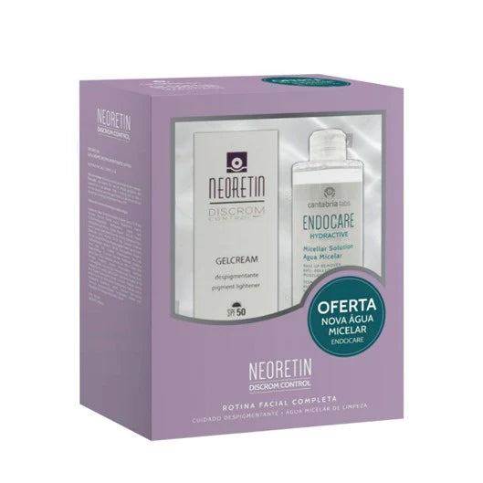 Neoretin Pack Promocional: Neoretin Gel Creme Despigmentante SPF50 40ml + Endocare Hydractive Água Micelar 100ml