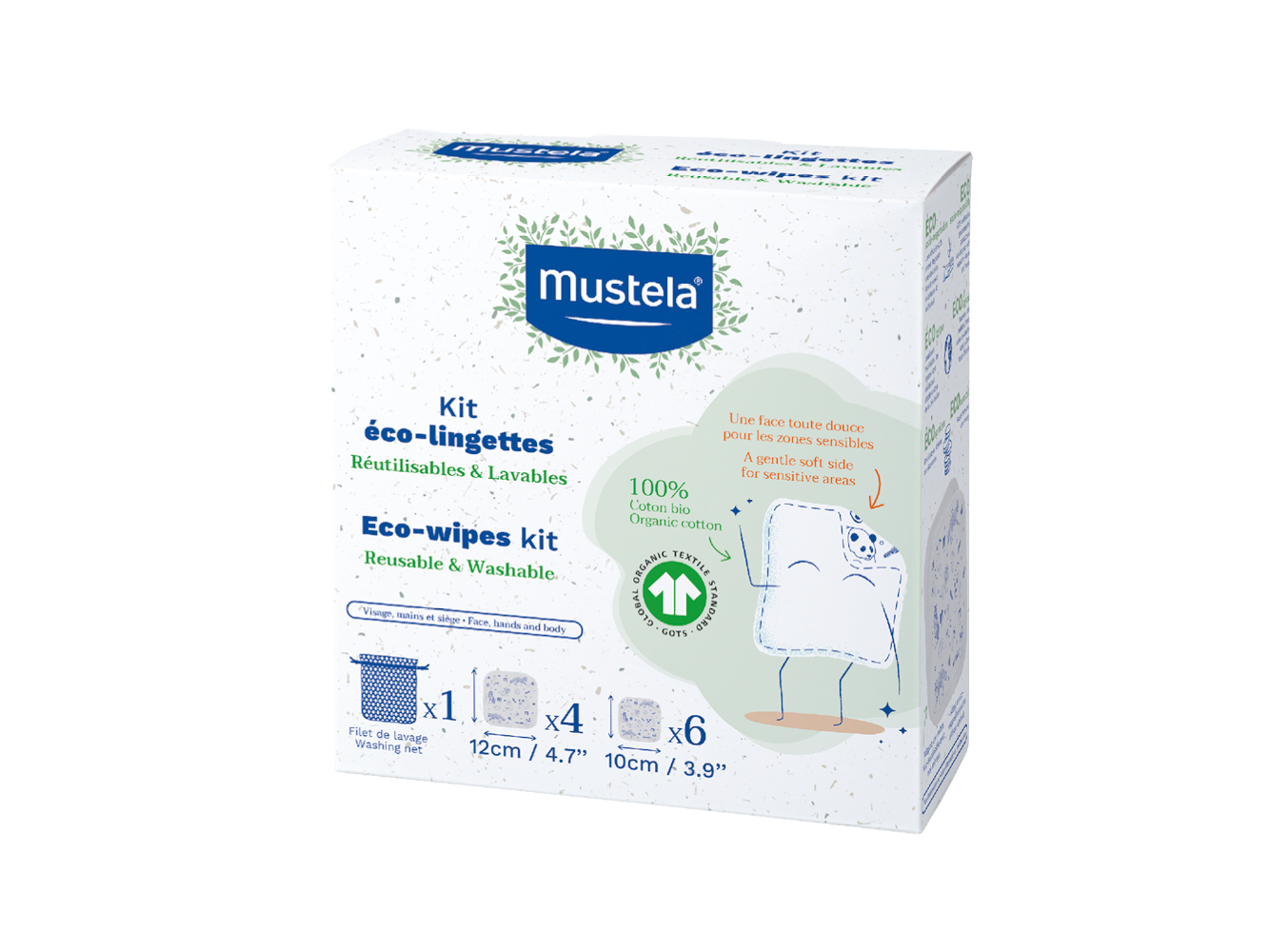 Mustela Eco Reusable Wipes Kit x10