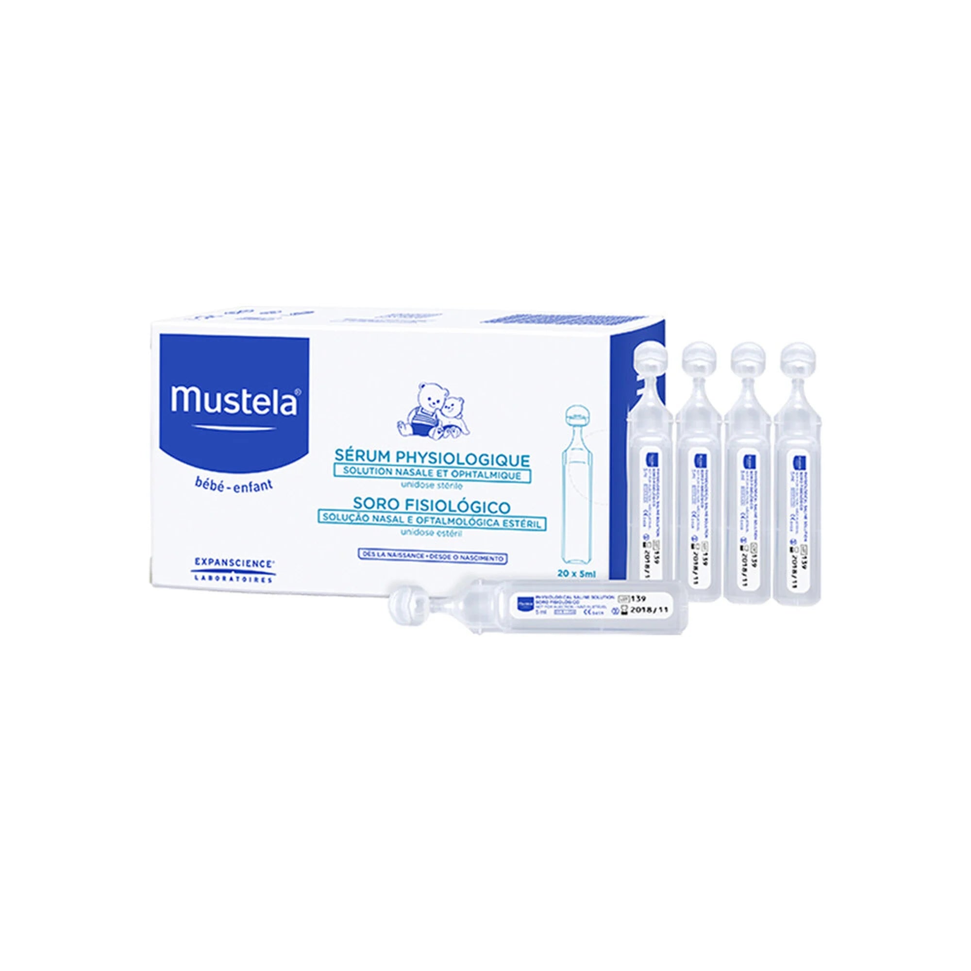 Mustela Baby Physiological Saline Solution 20x5ml
