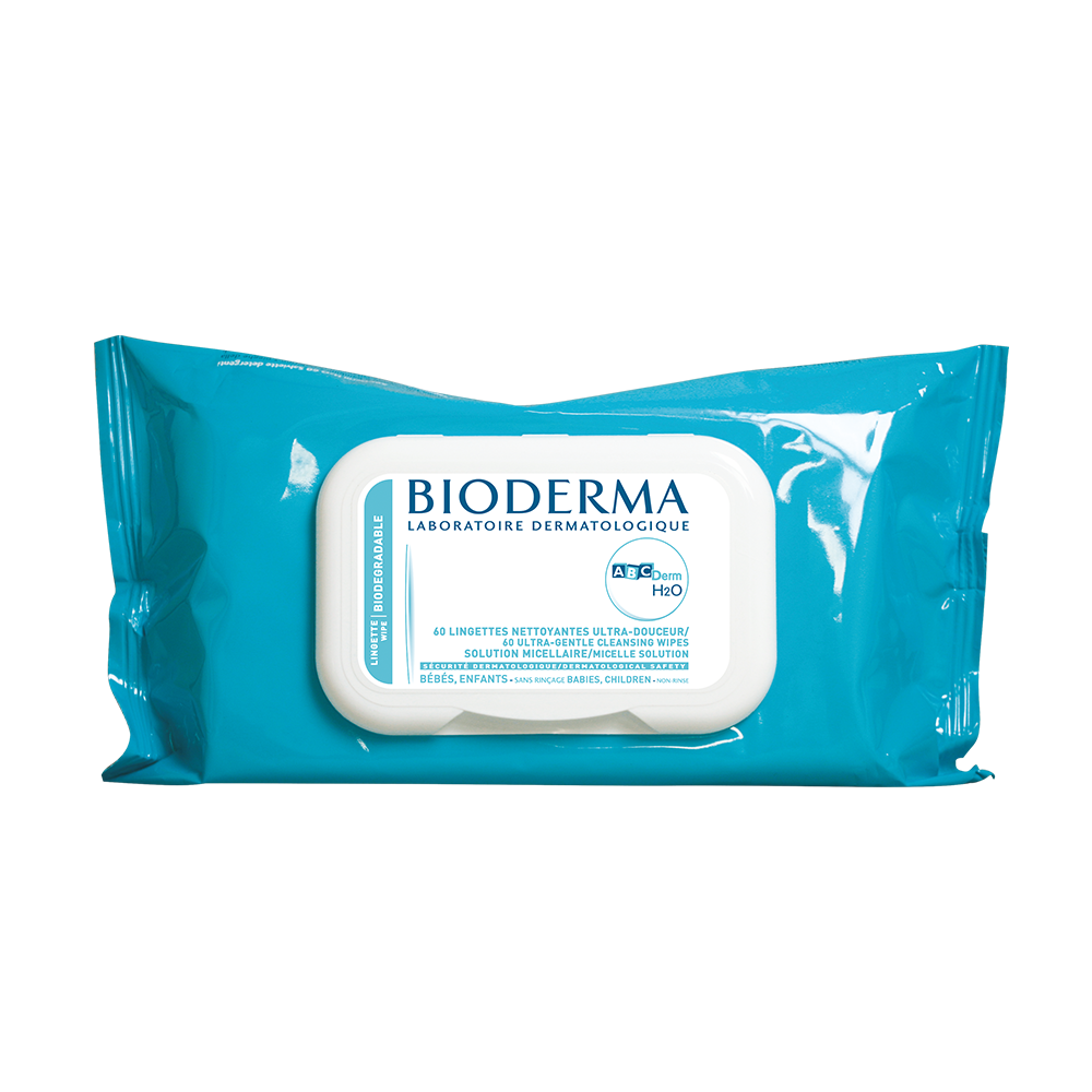 Bioderma ABCDerm H2O Cleansing Wipes x60