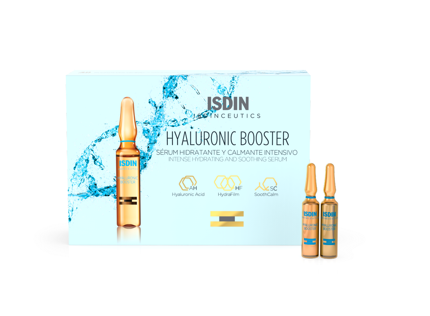 ISDIN Isdinceutics Hyaluronic Booster Intense Hydrating and Soothing Serum Ampoules x5