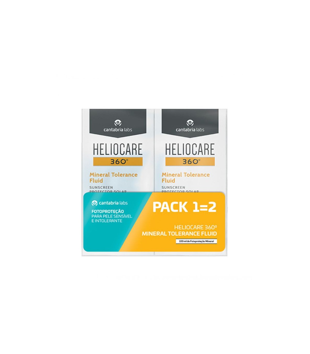 Heliocare 360º Mineral Tolerance Fluído 50ml Pack Preço Especial