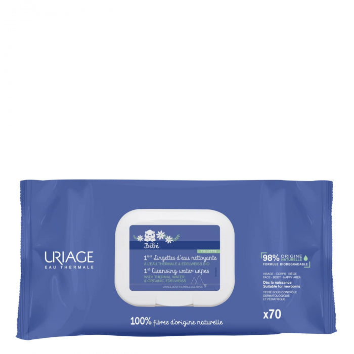 Uriage Baby 1st Cleansing Wipes x70