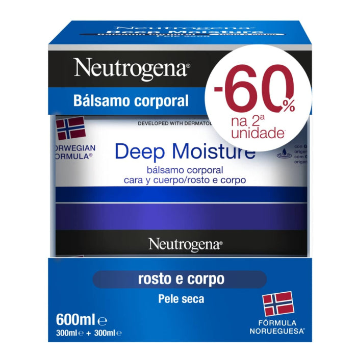 Neutrogena Deep Moisture Fast-Absorbing Comfort Balm 2x300ml