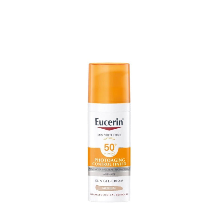 Eucerin Sun Photoaging Control Gel-Creme Solar com Cor FPS50+ Médio 50ml