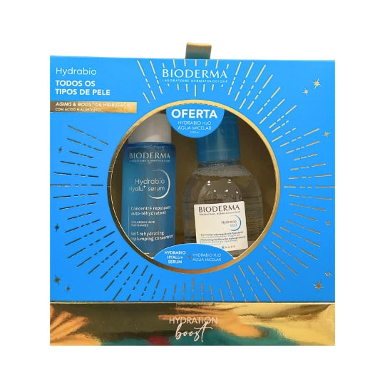 Pacote Promocional Bioderma: Hydrabio Hyalu+ Serum 30ml + Hydrabio H2O Água Micelar 100ml