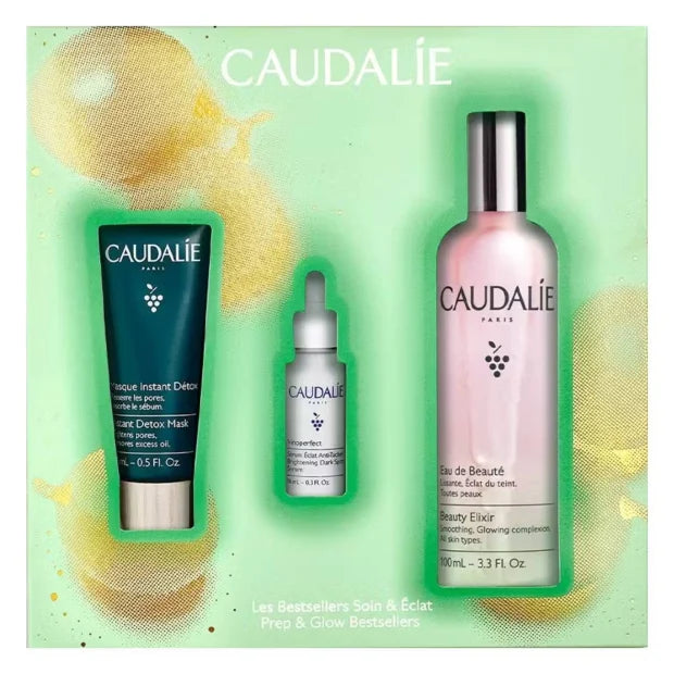 Caudalie Coffret Prep &amp; Glow Mais Vendidos