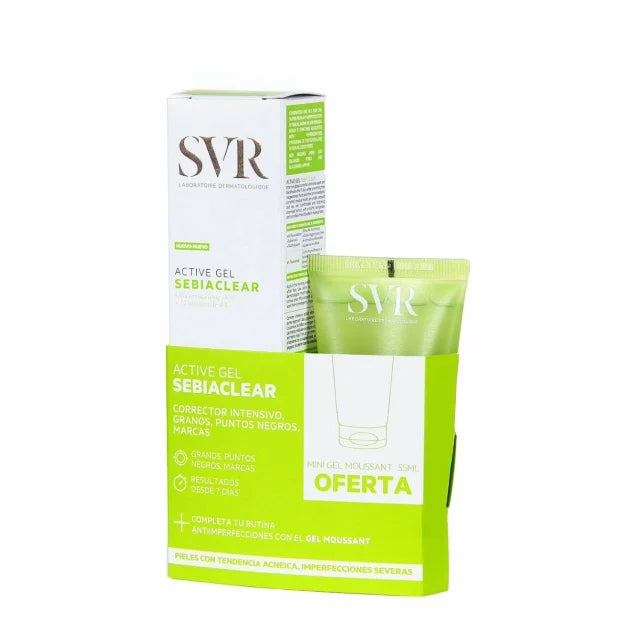 SVR Sebiaclear Active Gel 40ml Offer Cleansing Gel 55ml