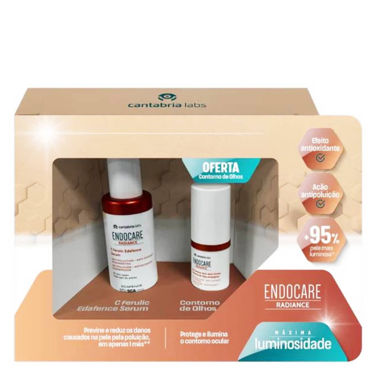 Endocare Promo Pack Radiance C Ferulic Edafence Serum 30ml + Radiance Eye Contour 15ml Coffret