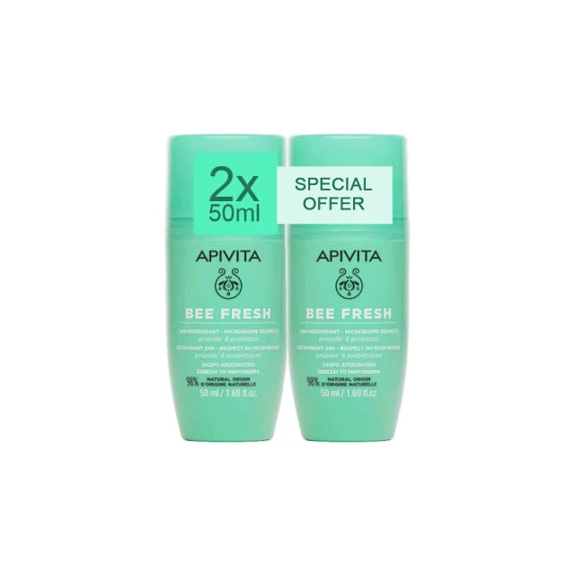 Apivita Bee Fresh Deo 24H 2x50ml