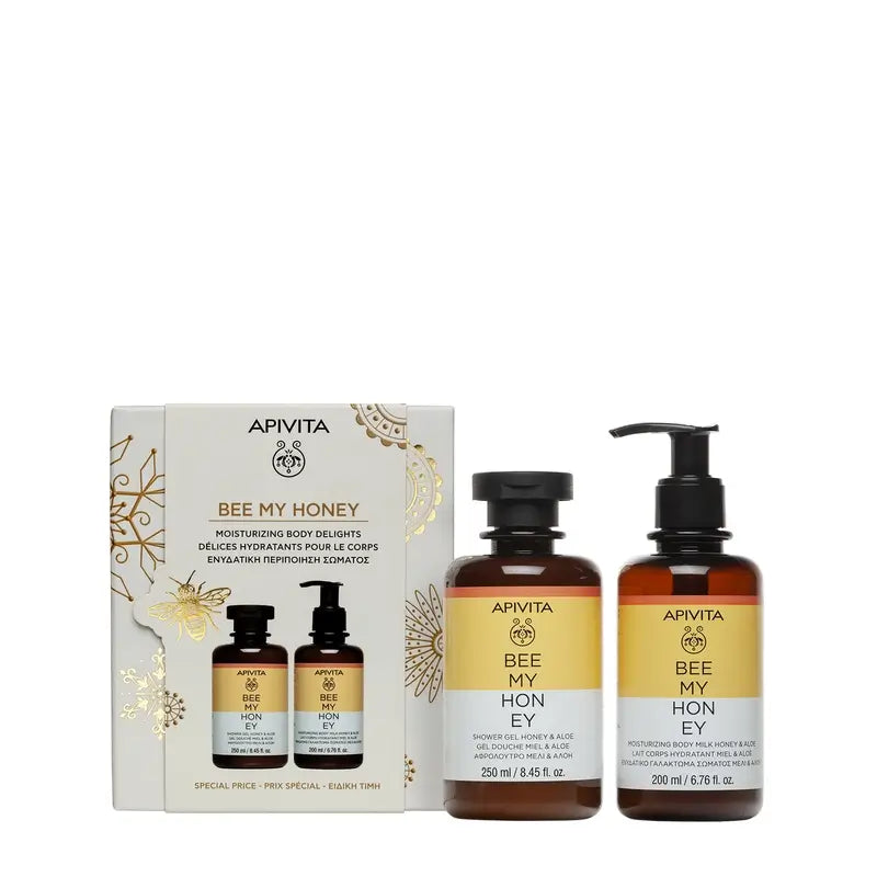 Apivita Bee My Honey Shower Gel 250ml + Body Milk 200ml