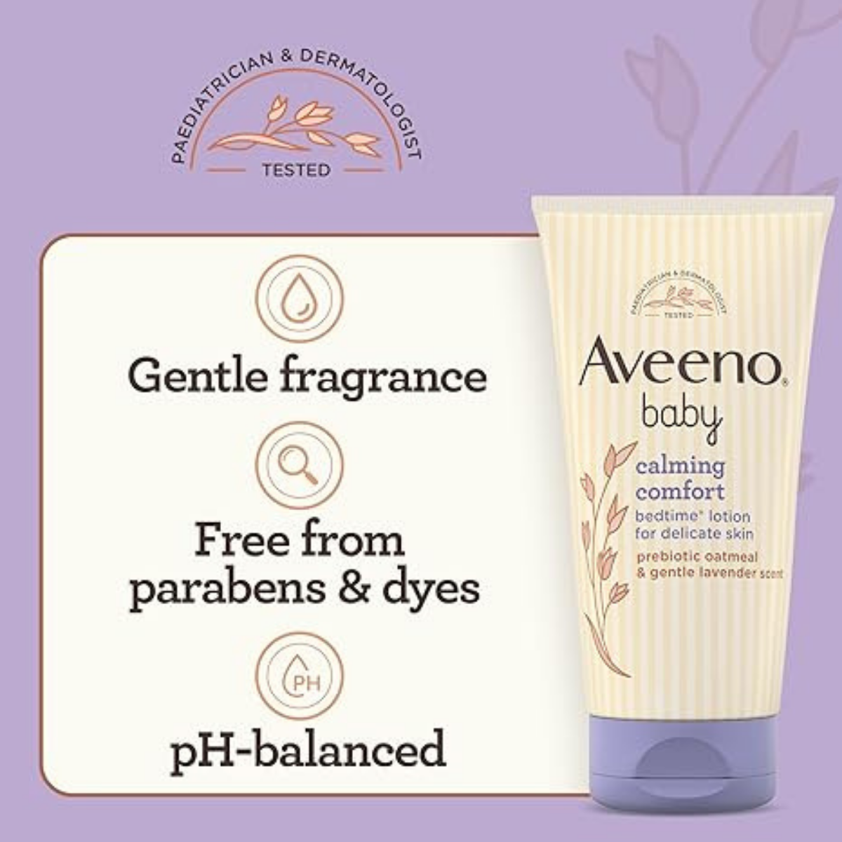 Aveeno Baby Calming Comfort Bedtime Lotion 150ml characteristics