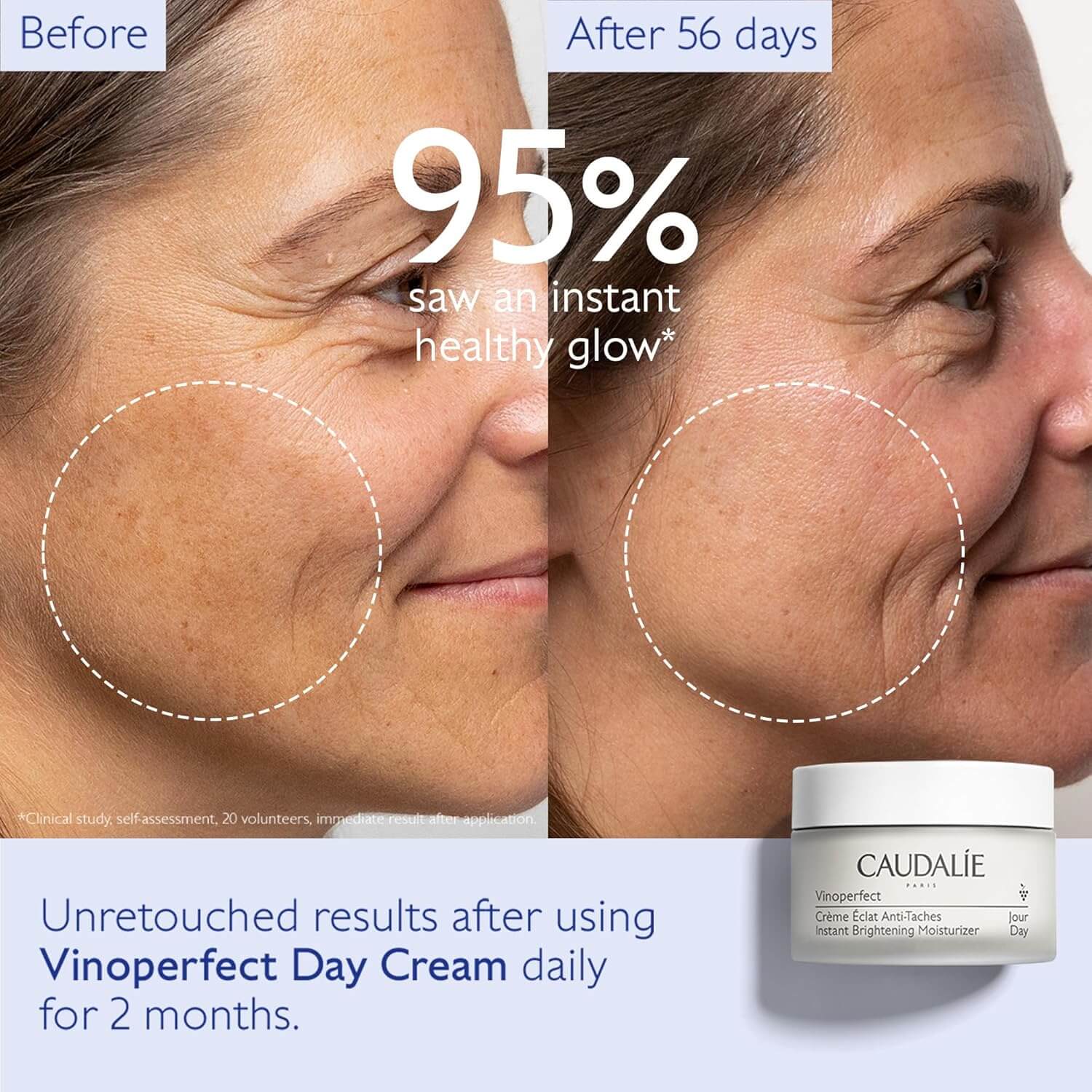 Caudalie Vinoperfect Instant Brightening Day Moisturizer 50ml