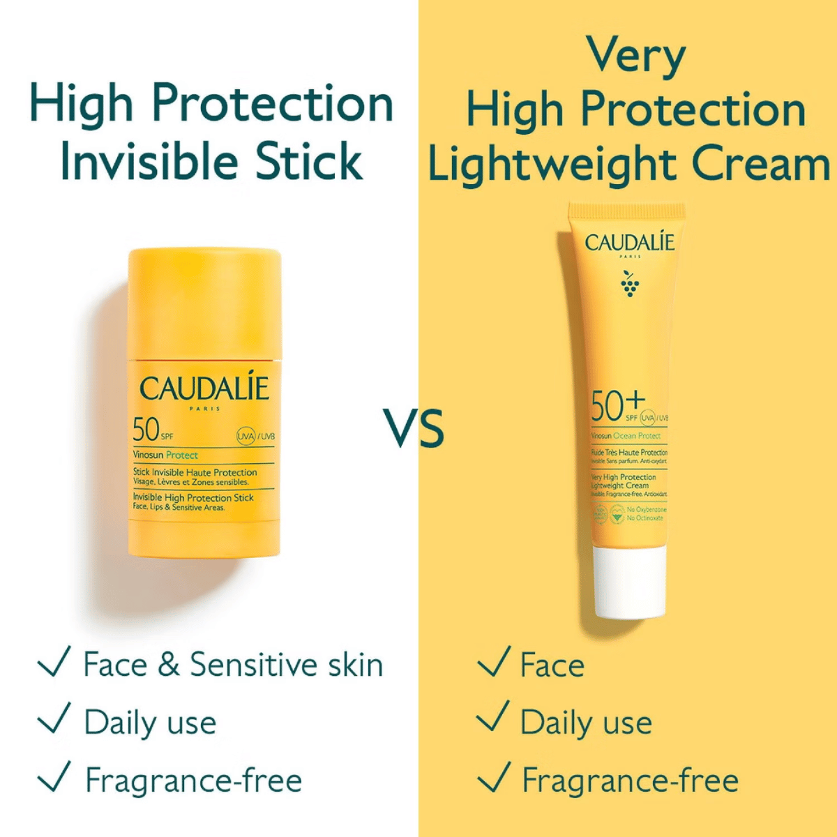 Caudalie Vinosun Protect Invisible Stick SPF50 15g