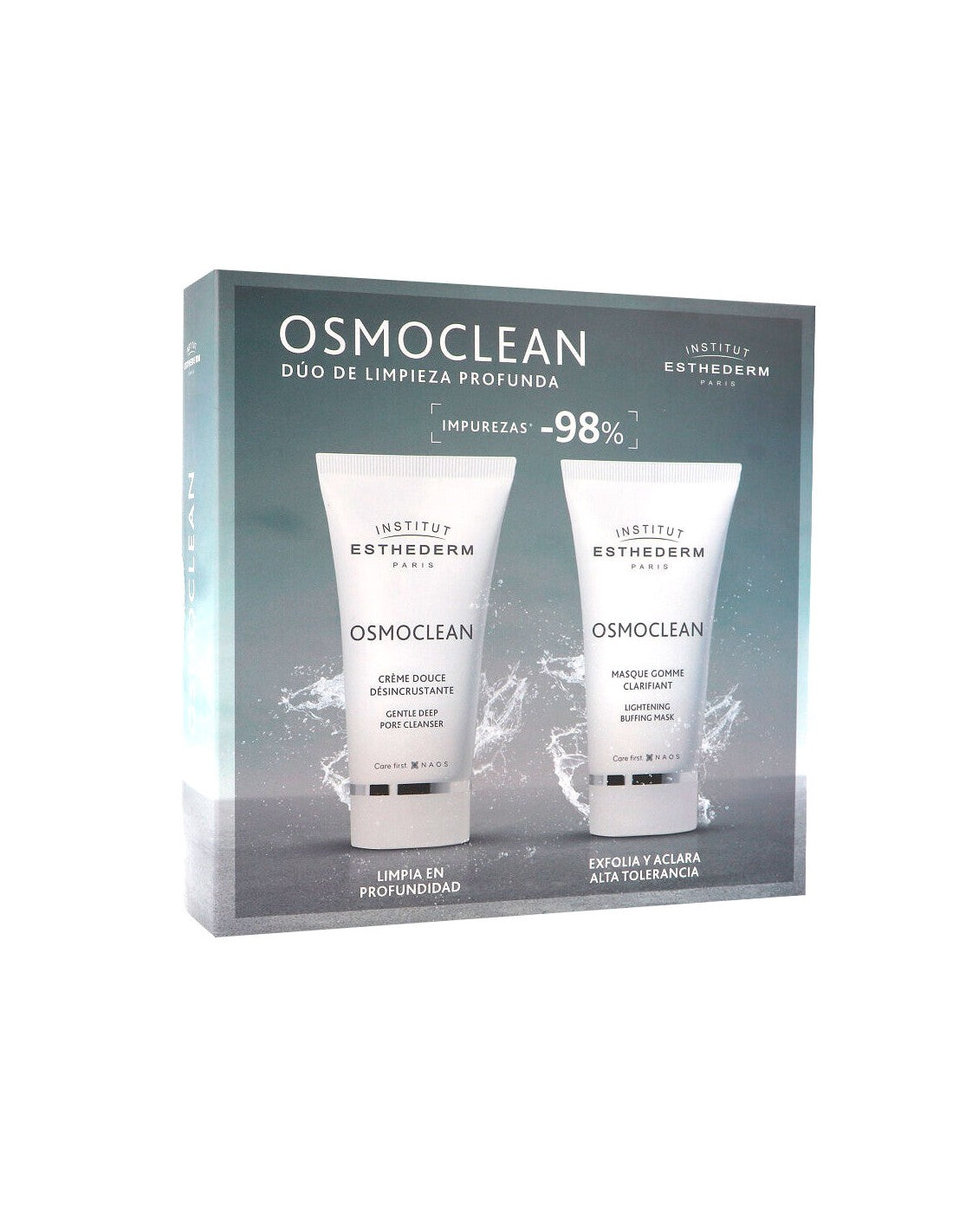 Esthederm Osmoclean Deep Pore Cleanser 75ml + Lightening Buffing Mask 75ml
